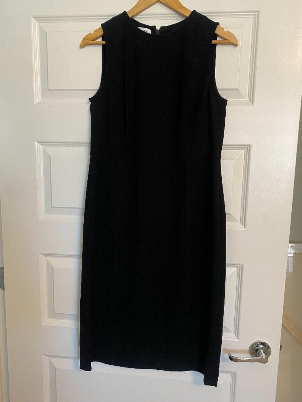 Calvin Klein Black Sleeveless Midi Sheath Dress - Size 8